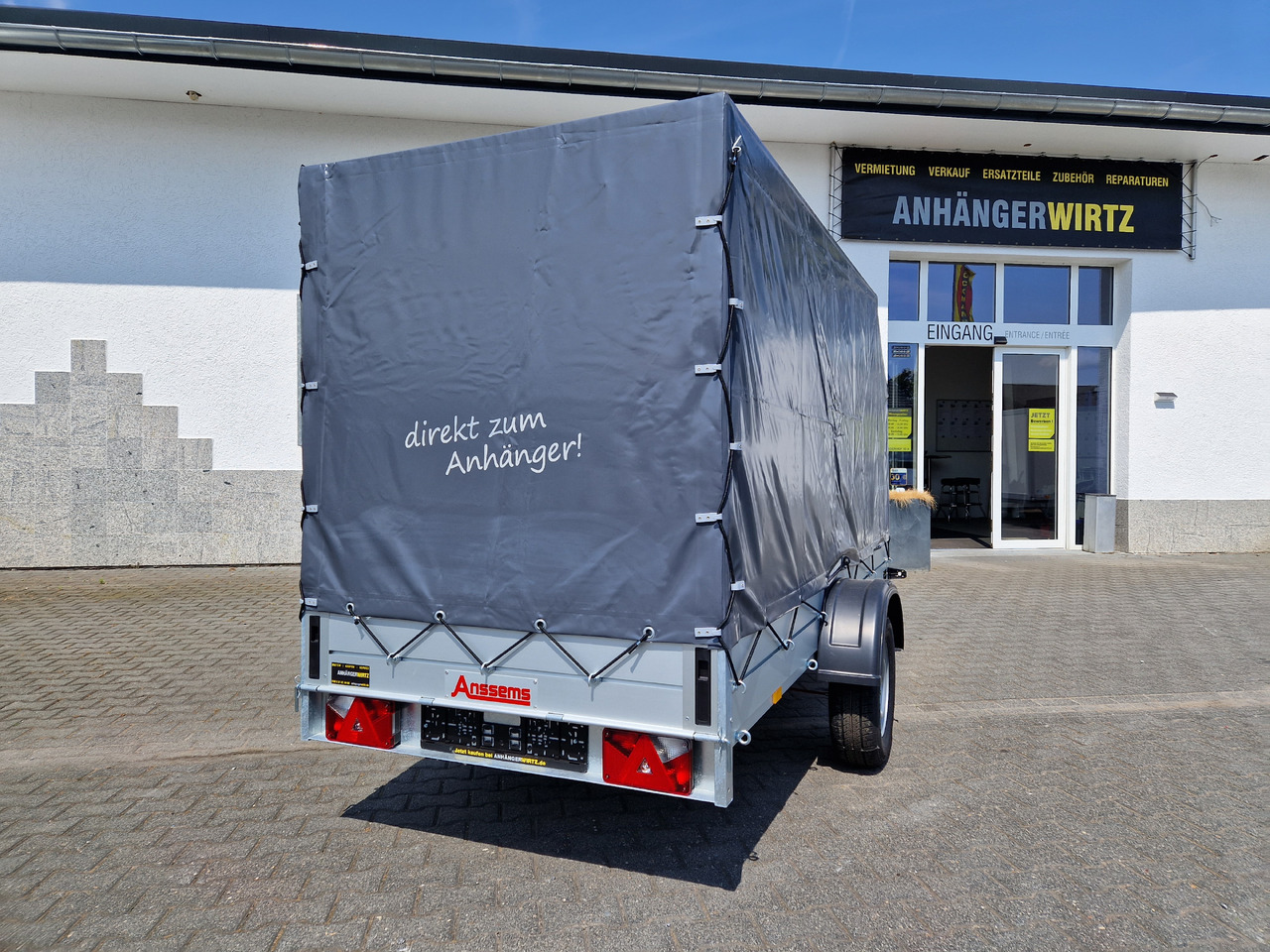 Aluliner Planen Anhänger GTB 1200 301x126x150cm +Hochplane grau schräg (M) 1200kg Aktion - PKW Anhänger: das Bild 5 Aluliner Planen Anhänger GTB 1200 301x126x150cm +Hochplane grau schräg (M) 1200kg Aktion - PKW Anhänger: das Bild 5