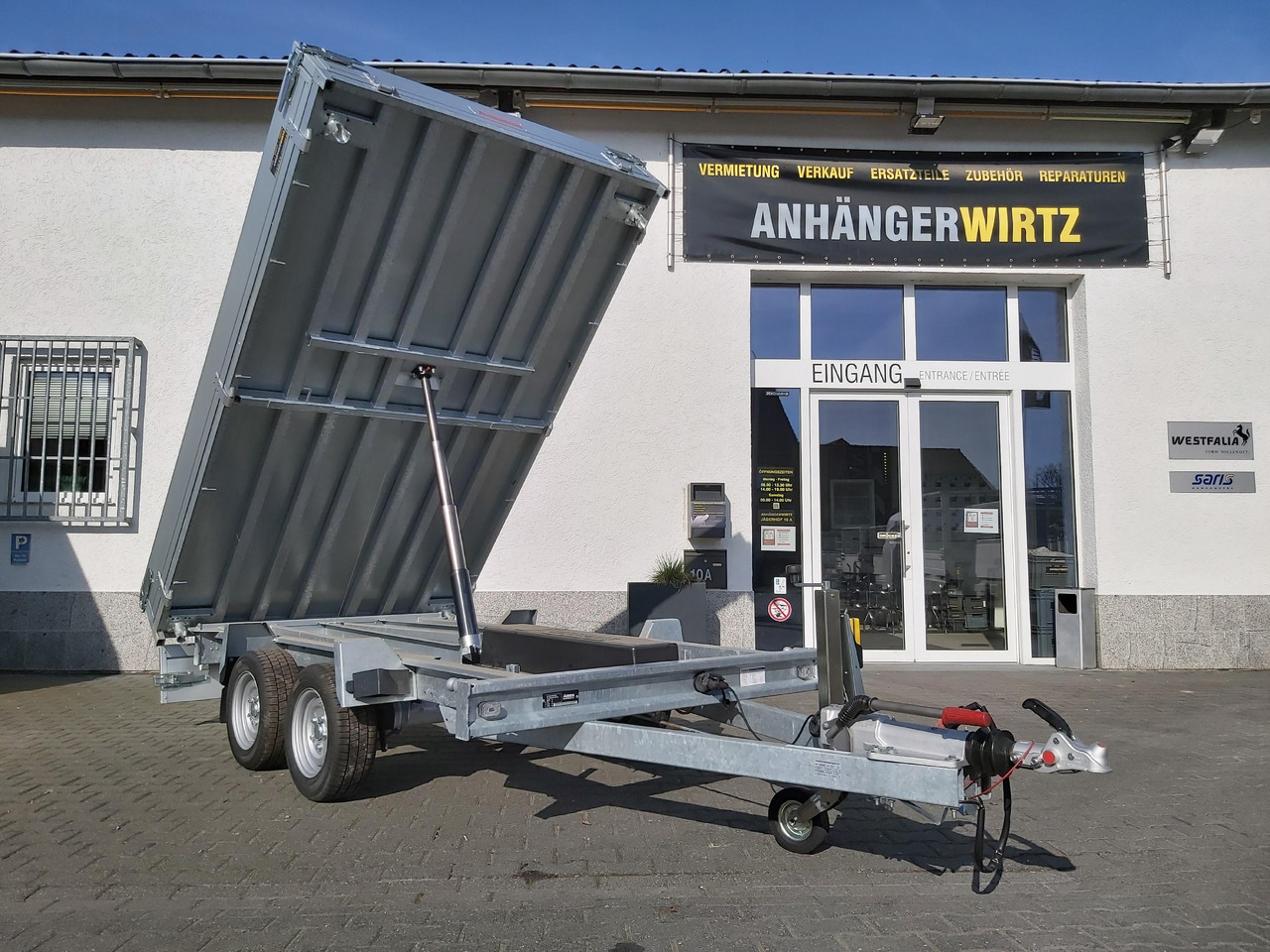 Anssems Kipper KSX 3500 Elektrisch 305x178x35cm Stahlboden niedrig Fahrgestell 3500kg - Kipper Anhänger: das Bild 2 Anssems Kipper KSX 3500 Elektrisch 305x178x35cm Stahlboden niedrig Fahrgestell 3500kg - Kipper Anhänger: das Bild 2