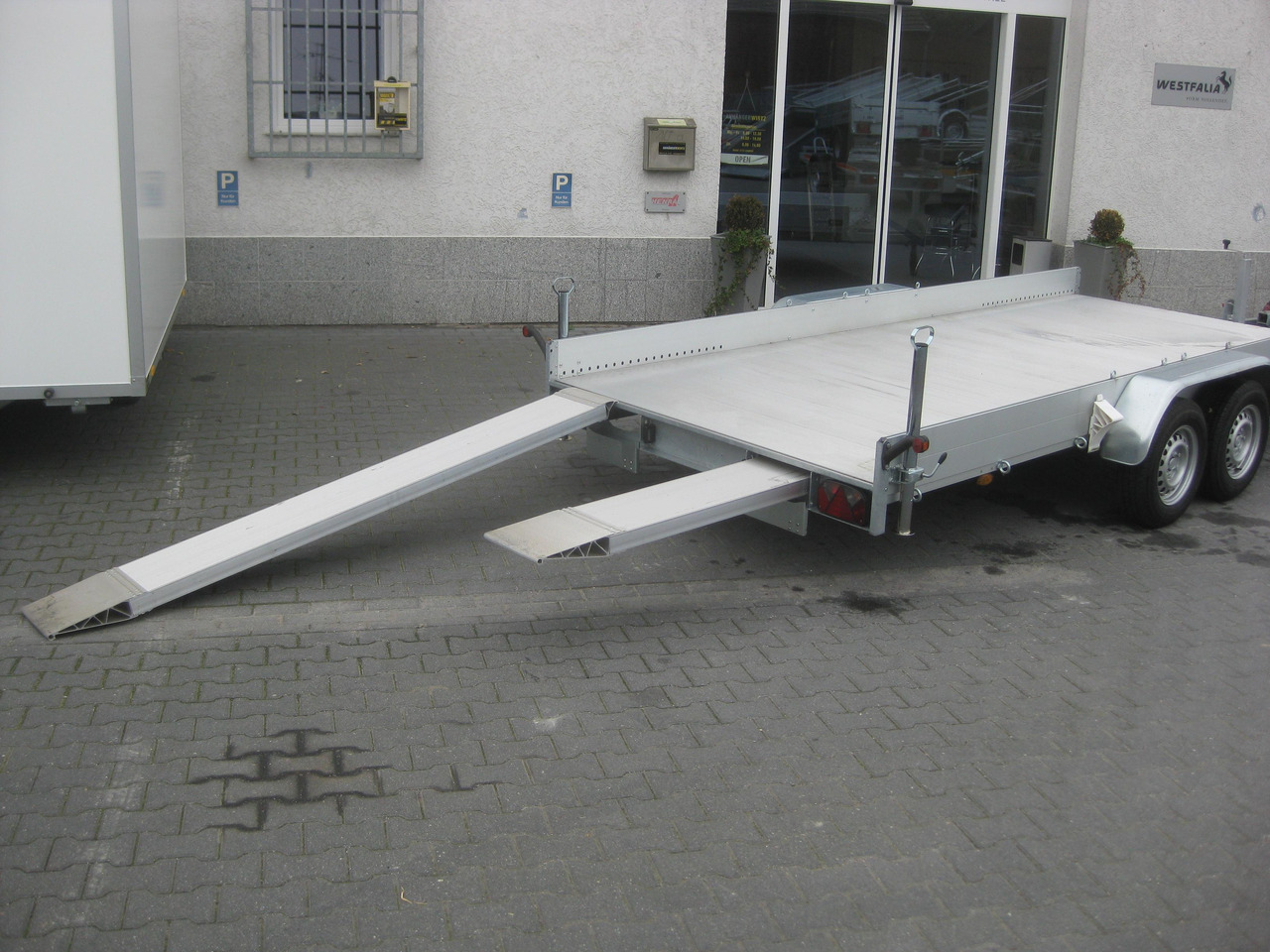 Pritschenanhänger/ Plattformanhänger Anssems Transporter AMT 2500 440x190x18cm Aluboden Alurampen Seilwinde 2500kg Modell 22: das Bild 6