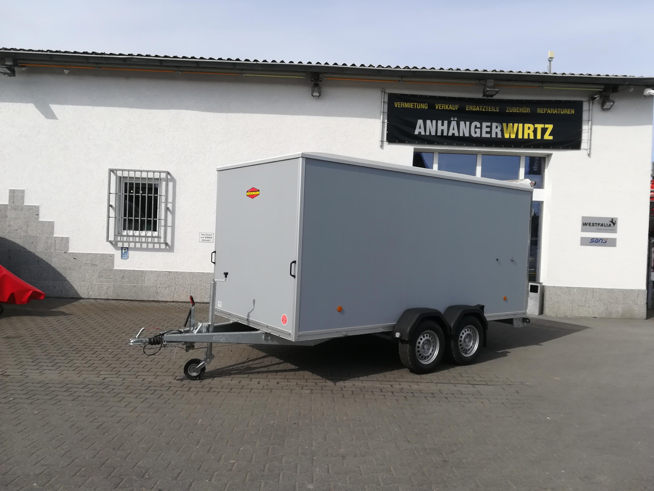 Böckmann Koffer KT 4018/27 M grau 400x185x182cm (XL) 2700kg - Koffer Anhänger: das Bild 1 Böckmann Koffer KT 4018/27 M grau 400x185x182cm (XL) 2700kg - Koffer Anhänger: das Bild 1