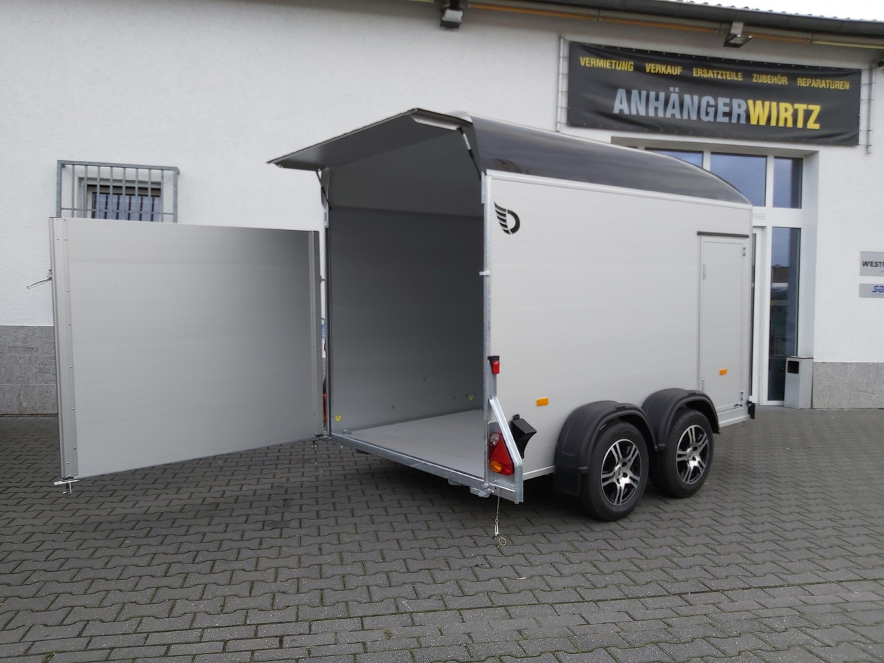 Koffer Anhänger Cargo Roadster 500 312x167x199cm Alu Poly black Seitentür Alufelgen dark Pullman 100 km/H 2000kg: das Bild 6
