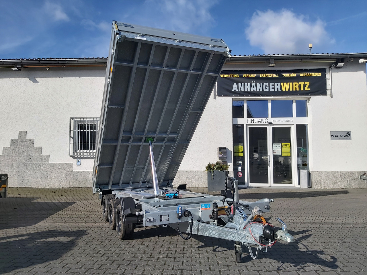Hapert COBALT HM-3 405x200x30cm Ferro Elektro + NHP Rampen Heckstützen Tridem 3500kg Abverkauf - Kipper Anhänger: das Bild 5 Hapert COBALT HM-3 405x200x30cm Ferro Elektro + NHP Rampen Heckstützen Tridem 3500kg Abverkauf - Kipper Anhänger: das Bild 5