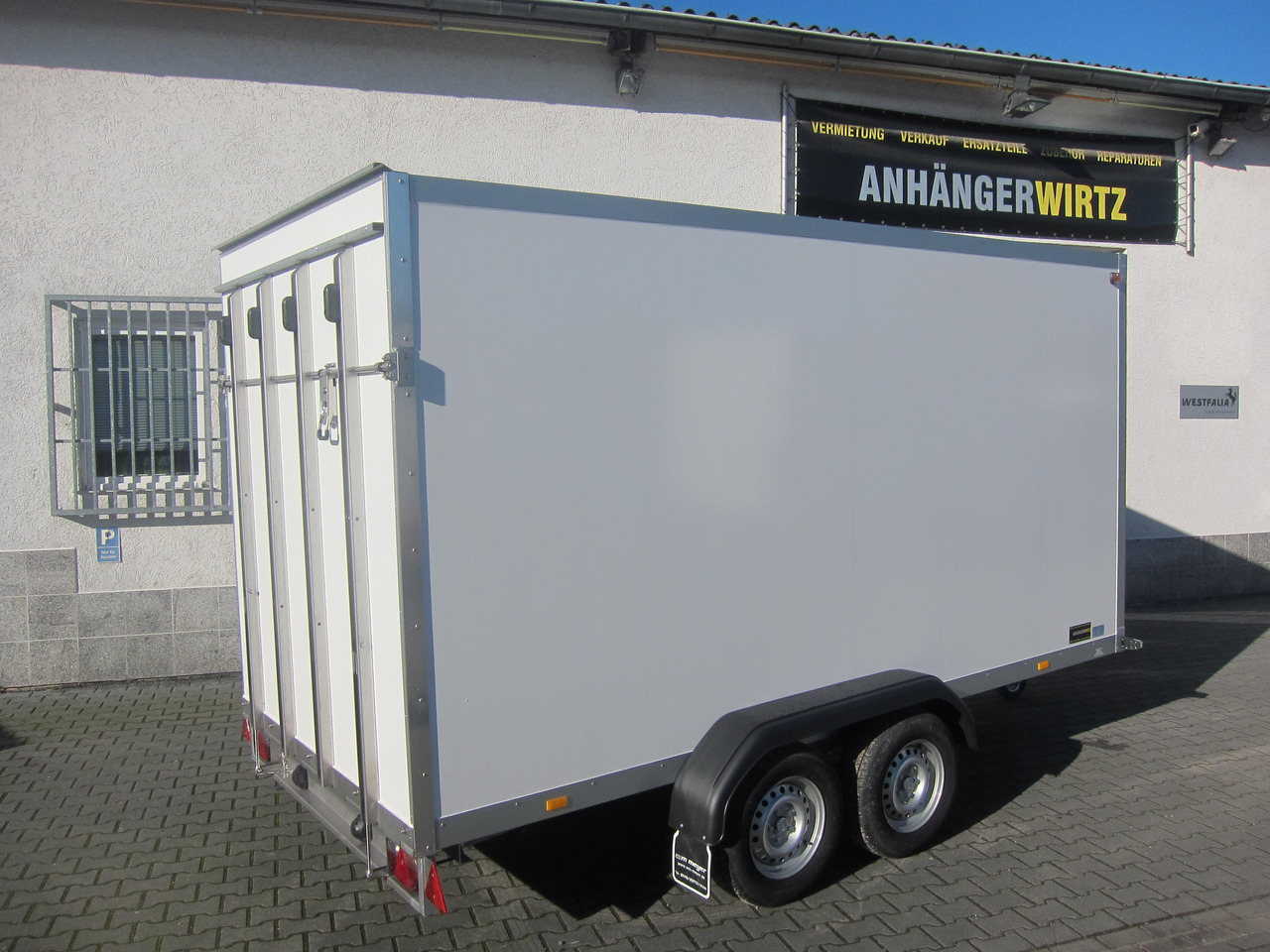 WM Meyer Koffer AZ 2740/185 S35 + Heckrampe 401x185x205cm (XL) 2700kg Januar Aktion Modell 2024 - Koffer Anhänger: das Bild 5 WM Meyer Koffer AZ 2740/185 S35 + Heckrampe 401x185x205cm (XL) 2700kg Januar Aktion Modell 2024 - Koffer Anhänger: das Bild 5