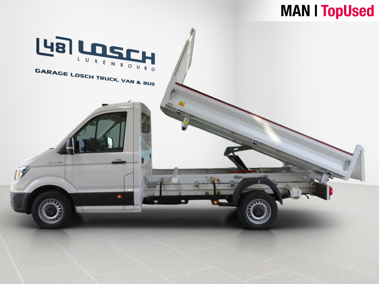 Kipper Transporter, Zustand - NEU MAN TGE 3.140 4X2F L3 SB EK JPM Dreiseitenkipper: das Bild 8