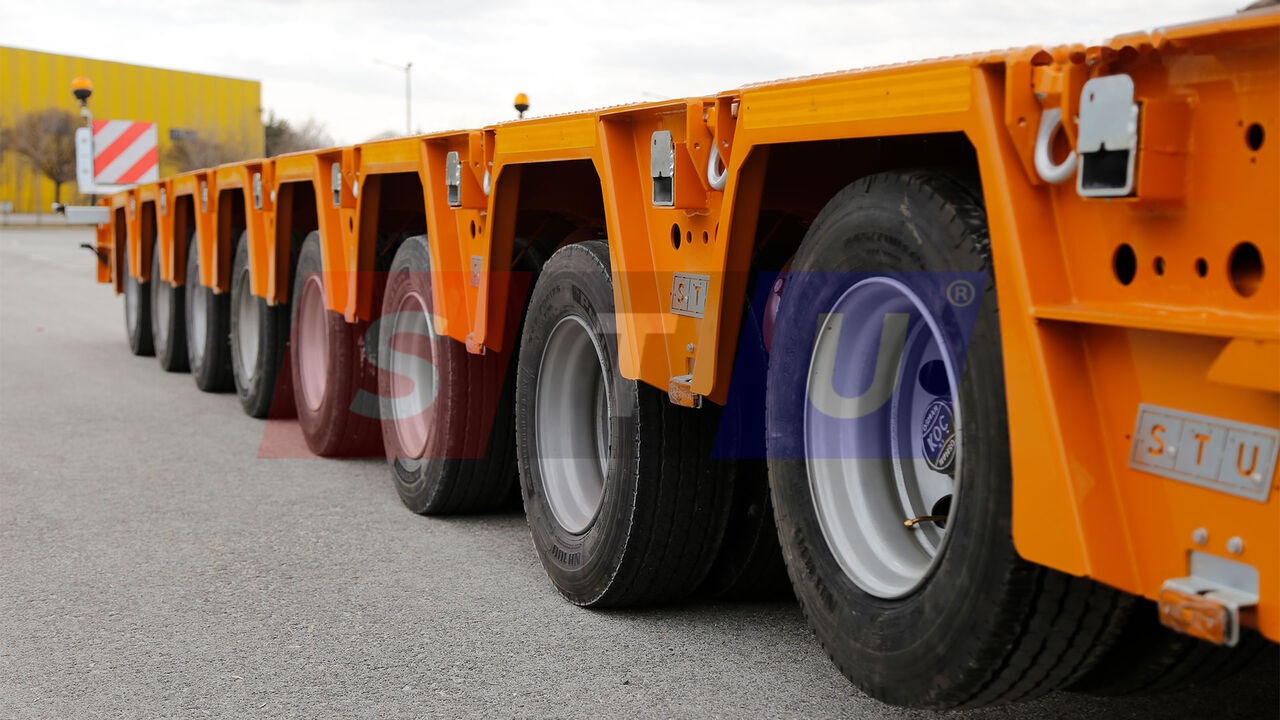 STU 8 AXLE LOWBED- HYDRAULIC STEERING AXLES / 8 ESSİEUX SURBAISSES-E - Tieflader Auflieger: das Bild 4 STU 8 AXLE LOWBED- HYDRAULIC STEERING AXLES / 8 ESSİEUX SURBAISSES-E - Tieflader Auflieger: das Bild 4