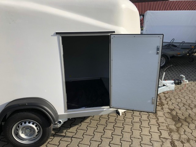 Cheval Liberte Debon Cargo 2 Poly + Türe weiß 1300 kg, 100 km/h, 300x155x168cm - Koffer Anhänger: das Bild 4 Cheval Liberte Debon Cargo 2 Poly + Türe weiß 1300 kg, 100 km/h, 300x155x168cm - Koffer Anhänger: das Bild 4