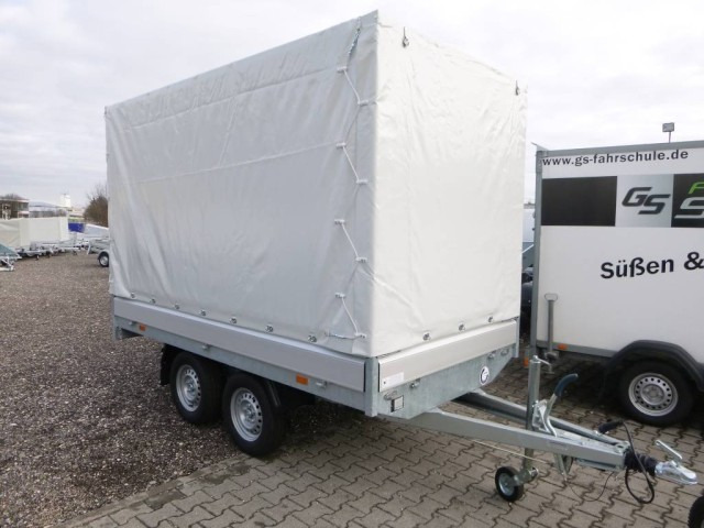 Hapert Azure H-2 Hochlader 3050 x 1600 x 300 mm, mit Plane 180 cm grau ZG 2,0 to. - PKW Anhänger: das Bild 1 Hapert Azure H-2 Hochlader 3050 x 1600 x 300 mm, mit Plane 180 cm grau ZG 2,0 to. - PKW Anhänger: das Bild 1