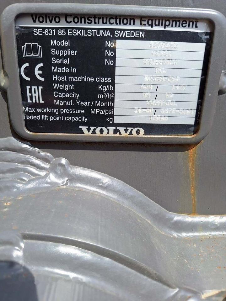 Volvo 8296852 Volvo EC350/380 - Schnellwechsler für Bagger: das Bild 5 Volvo 8296852 Volvo EC350/380 - Schnellwechsler für Bagger: das Bild 5