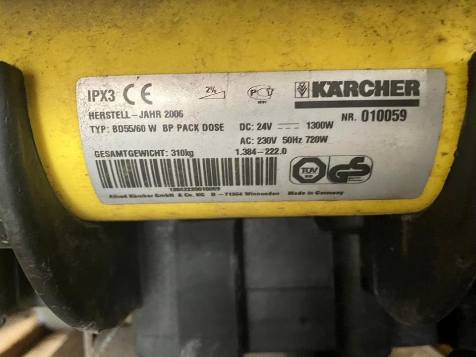 Kärcher BD 55/60W Putzmaschine Akku defekt, Teileträger - Scheuersaugmaschine: das Bild 5 Kärcher BD 55/60W Putzmaschine Akku defekt, Teileträger - Scheuersaugmaschine: das Bild 5