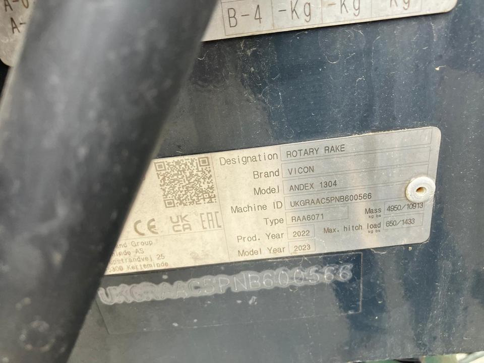 Leasing für  Vicon Andex 1304 Comfort 4-Kreiselschwader, Großschwader Vicon Andex 1304 Comfort 4-Kreiselschwader, Großschwader: das Bild 9