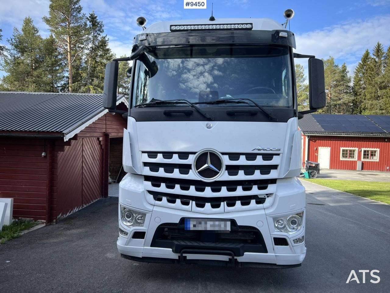 Abrollkipper Mercedes Benz Arocs 3251 Tridem Hooklift, flatbed and concrete rotator: das Bild 10