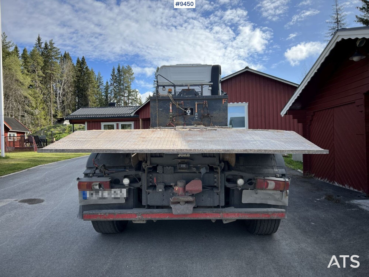 Abrollkipper Mercedes Benz Arocs 3251 Tridem Hooklift, flatbed and concrete rotator: das Bild 8