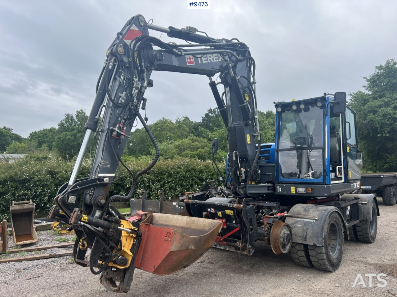 Terex TW 110 Railway machine (VIDEO) - Mobilbagger: das Bild 1 Terex TW 110 Railway machine (VIDEO) - Mobilbagger: das Bild 1