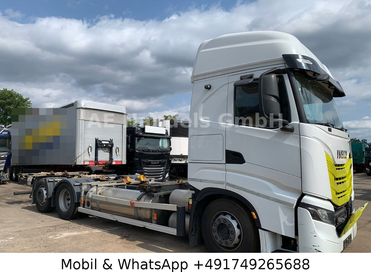 Iveco S-Way 460 LNG BDF 6x2 *Retarder/Lenk+Lift/AHK - Containerwagen/ Wechselfahrgestell LKW: das Bild 2 Iveco S-Way 460 LNG BDF 6x2 *Retarder/Lenk+Lift/AHK - Containerwagen/ Wechselfahrgestell LKW: das Bild 2