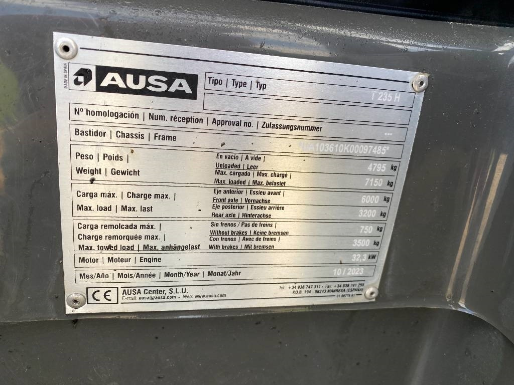 Teleskopradlader Ausa T 235H /Origine Française avec Certificat CE: das Bild 7