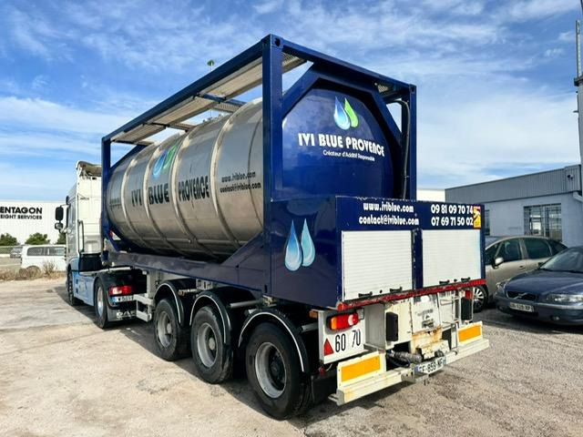 Tankauflieger Für die Beförderung von Chemikalien Fruehauf DAF XF 480 + REMORQUE FRUEHAUF CITERNE 23500€: das Bild 12