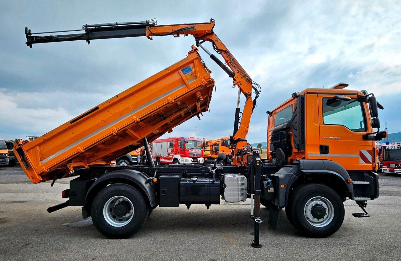 MAN TGM 18.290 4x4 Atlas 75.2 Kran Funk Euro6 - Kipper, Autokran: das Bild 2 MAN TGM 18.290 4x4 Atlas 75.2 Kran Funk Euro6 - Kipper, Autokran: das Bild 2