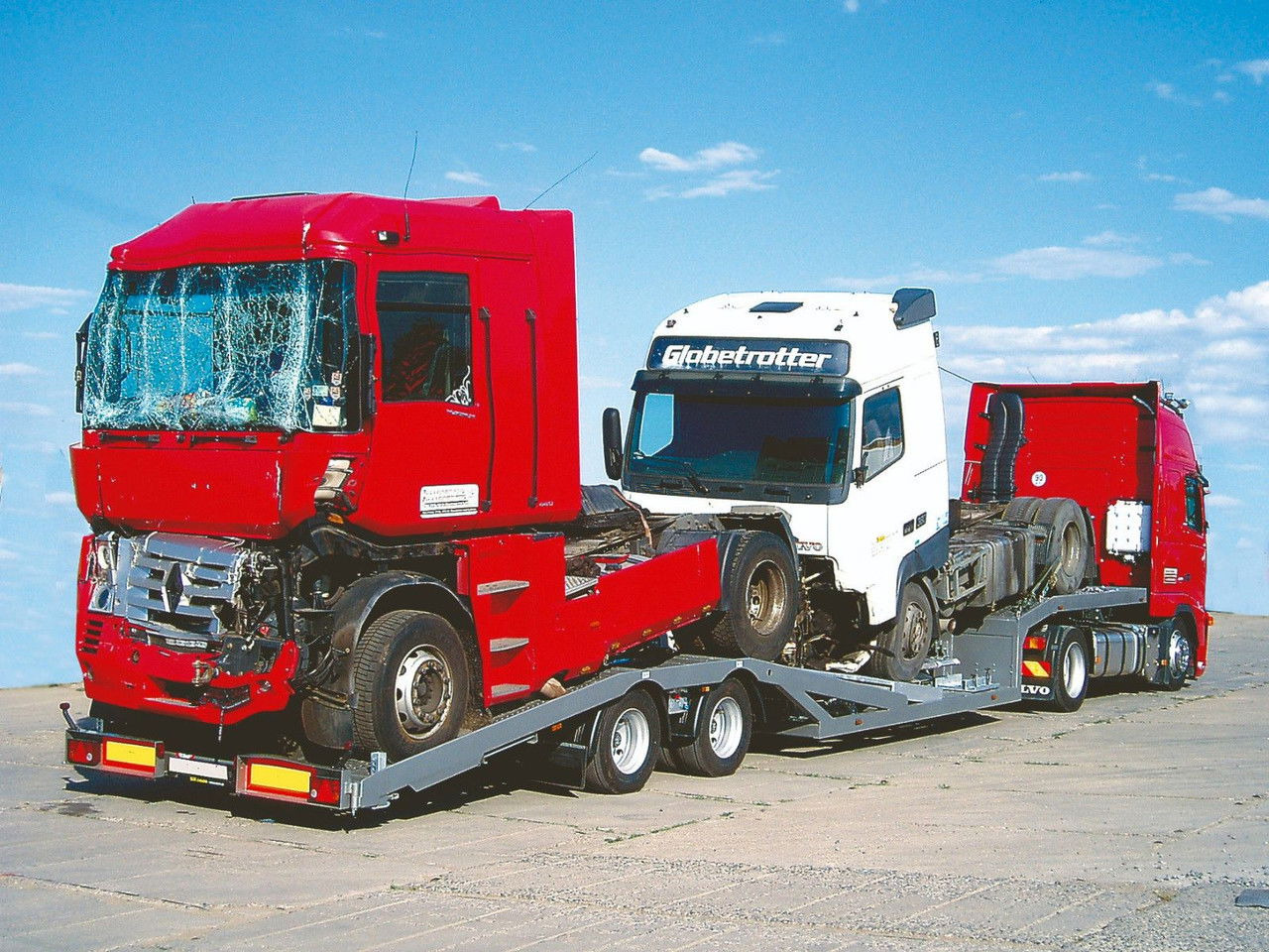 Autotransporter Auflieger Diversen Svan CH33, für 2 LKWs: das Bild 16