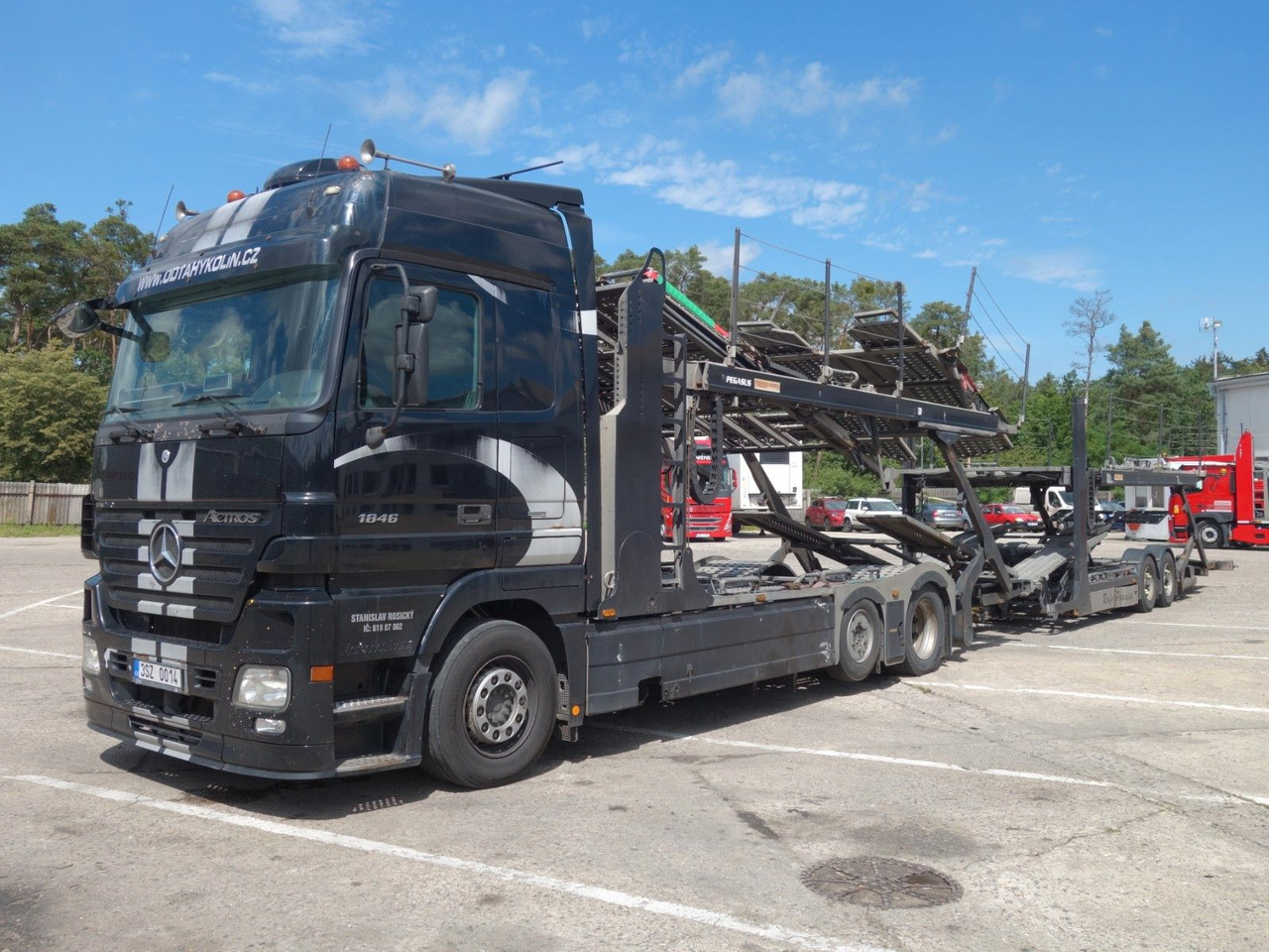 Mercedes-Benz Actros 2446 mit Rolfo für 10 PKW, Retarder - Autotransporter LKW: das Bild 1 Mercedes-Benz Actros 2446 mit Rolfo für 10 PKW, Retarder - Autotransporter LKW: das Bild 1
