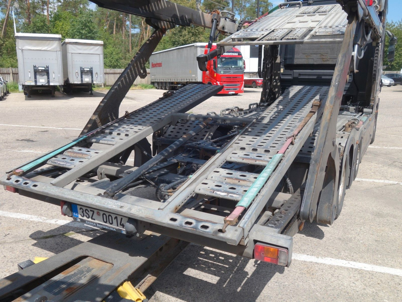 Autotransporter LKW Mercedes-Benz Actros 2446 mit Rolfo für 10 PKW, Retarder: das Bild 11
