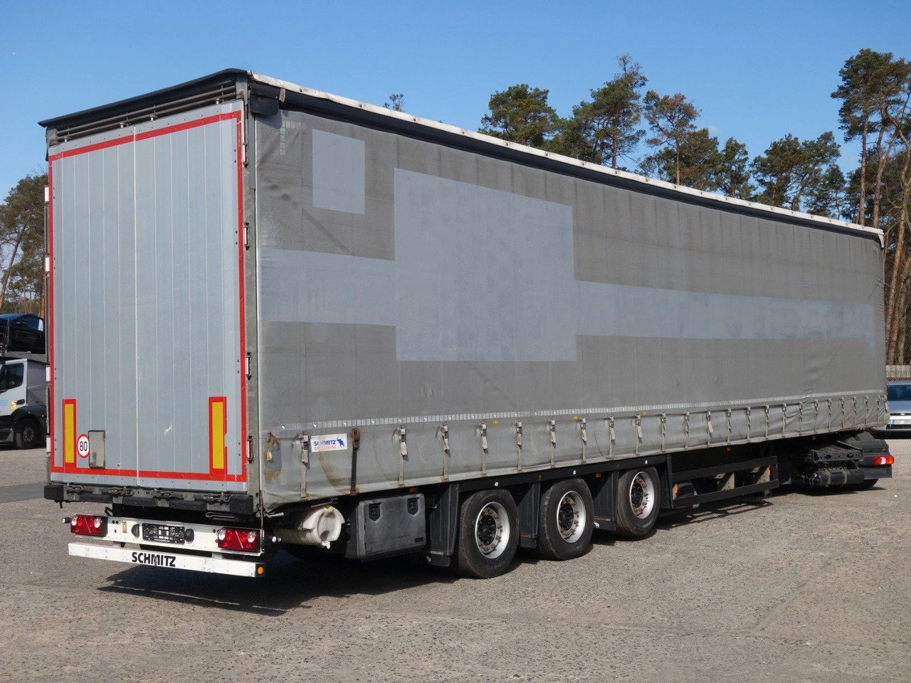 Schmitz Cargobull SCS 24/L Varios, MEGA, Liftaachse, Mulde - Planenauflieger: das Bild 1 Schmitz Cargobull SCS 24/L Varios, MEGA, Liftaachse, Mulde - Planenauflieger: das Bild 1