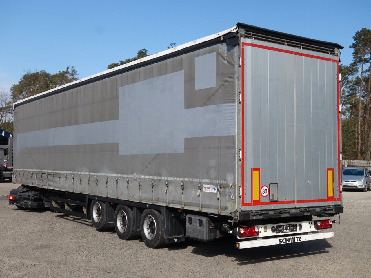Schmitz Cargobull SCS 24/L Varios, MEGA, Liftaachse, Mulde - Planenauflieger: das Bild 2 Schmitz Cargobull SCS 24/L Varios, MEGA, Liftaachse, Mulde - Planenauflieger: das Bild 2