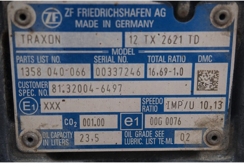 ZF 12TX2621DD+INT3 81.32004-6497 - Getriebe für LKW: das Bild 5 ZF 12TX2621DD+INT3 81.32004-6497 - Getriebe für LKW: das Bild 5