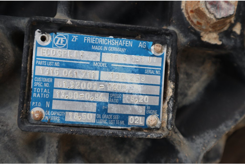 ZF 16S151OD+INT F2000 81.32004-6402 - Getriebe für LKW: das Bild 5 ZF 16S151OD+INT F2000 81.32004-6402 - Getriebe für LKW: das Bild 5
