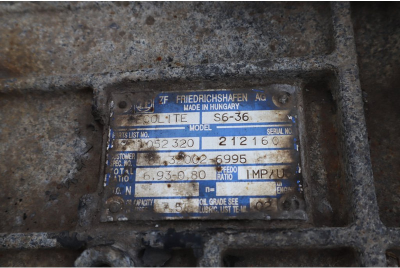 ZF S6-36 - Getriebe für LKW: das Bild 5 ZF S6-36 - Getriebe für LKW: das Bild 5