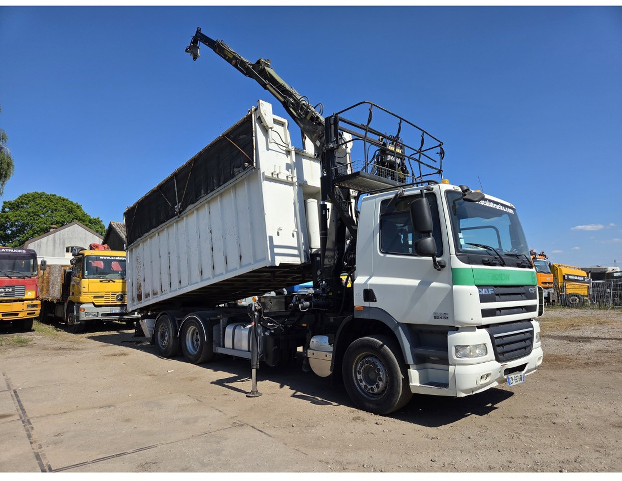 DAF CF85.410 6x2 steering axle lenk Tipper Crane HIAB J1320Z - Kipper, Autokran: das Bild 3 DAF CF85.410 6x2 steering axle lenk Tipper Crane HIAB J1320Z - Kipper, Autokran: das Bild 3