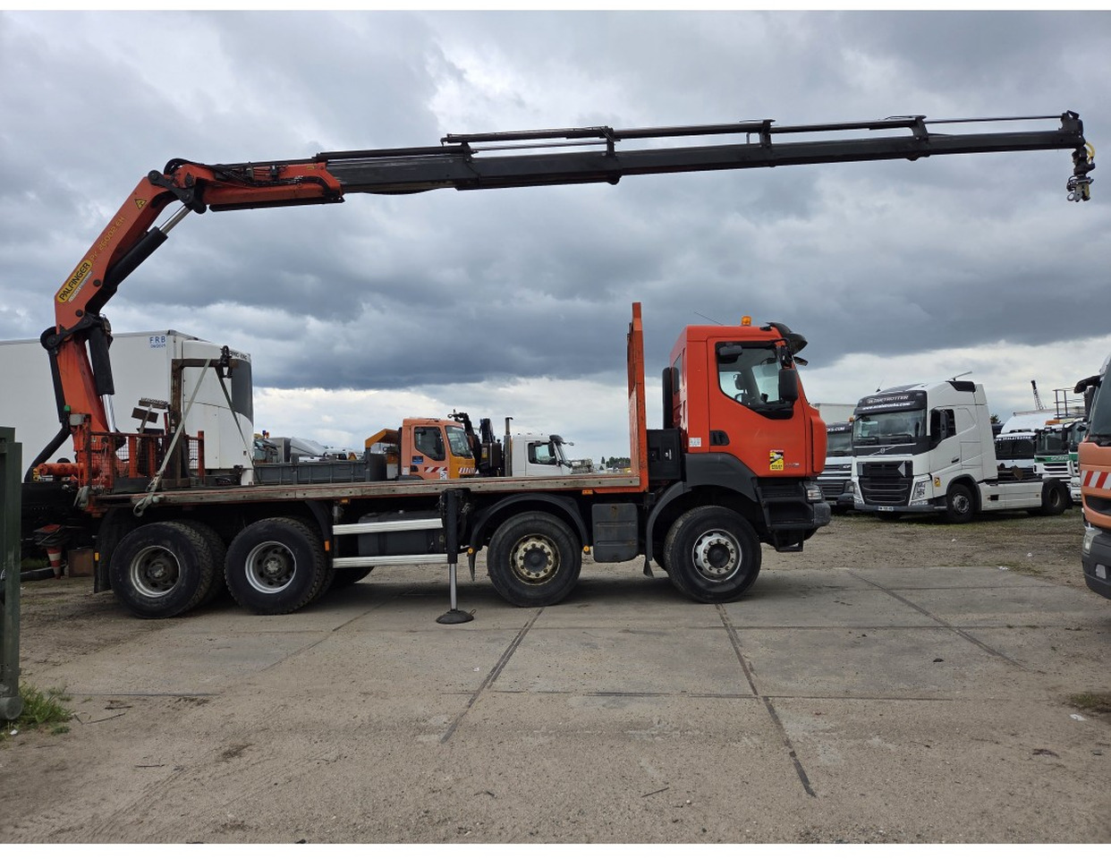 Renault Kerax 430 8X4 Flatbed Crane Palfinger PK26002EH 26 ton 5 Extensions *Retarder - Pritsche LKW, Autokran: das Bild 4 Renault Kerax 430 8X4 Flatbed Crane Palfinger PK26002EH 26 ton 5 Extensions *Retarder - Pritsche LKW, Autokran: das Bild 4