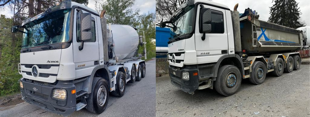 Fahrmischer Mercedes-Benz Actros 4448 10x4, E5, Wechselsystem Mixer+Kipper: das Bild 1