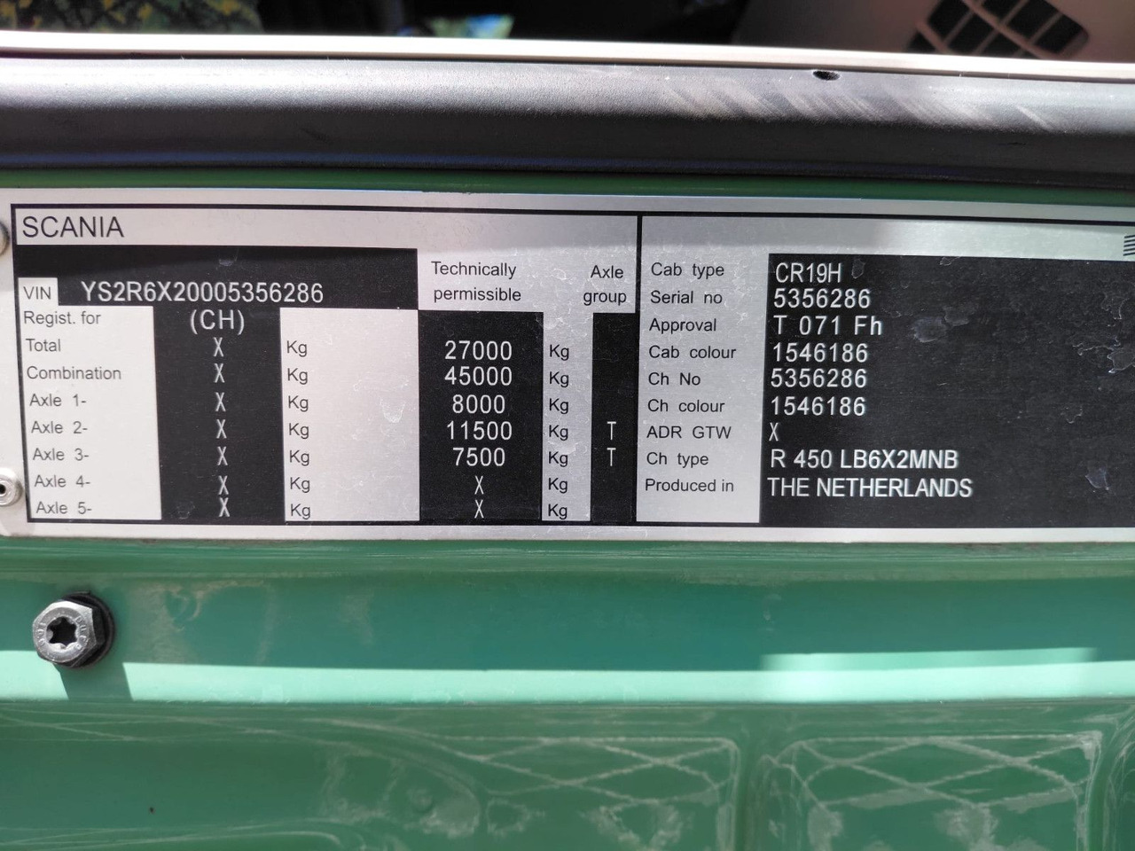 Scania R450 6x2, E6, Thermo King UT 1200, Ladebordwand – Finanzierungsleasing Scania R450 6x2, E6, Thermo King UT 1200, Ladebordwand: das Bild 17