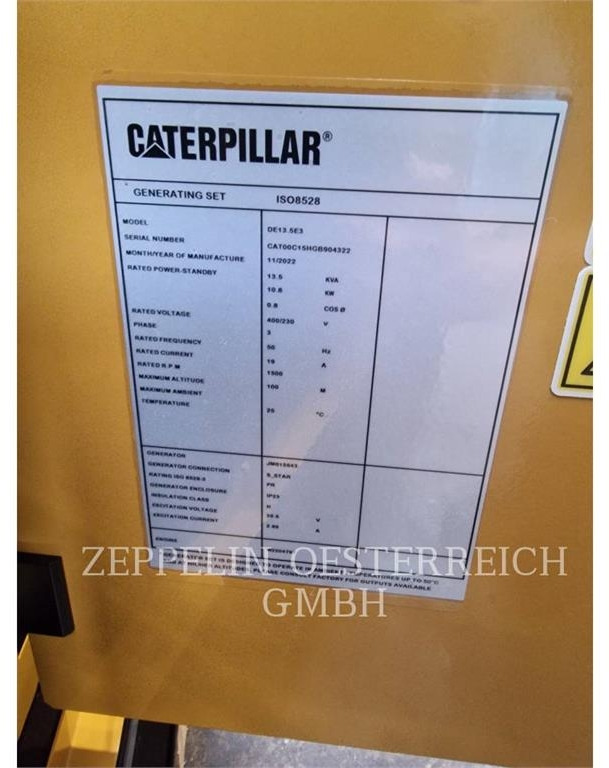 CAT DE13,5E3 B - Stromgenerator: das Bild 5 CAT DE13,5E3 B - Stromgenerator: das Bild 5