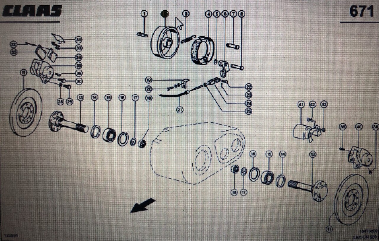 00 0260 686 0/bęben hamulcowy/Lexion 580 750-730 630-620 670-640 Tucano 330-320 340 - Bremstrommel für Mähdrescher: das Bild 1 00 0260 686 0/bęben hamulcowy/Lexion 580 750-730 630-620 670-640 Tucano 330-320 340 - Bremstrommel für Mähdrescher: das Bild 1