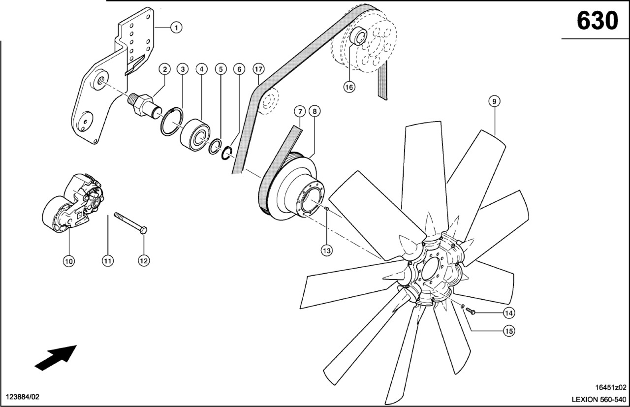 Claas Lexion 560 ROTOR 0007964420 (Napęd wentylatora) - Ventilator für Mähdrescher: das Bild 1 Claas Lexion 560 ROTOR 0007964420 (Napęd wentylatora) - Ventilator für Mähdrescher: das Bild 1