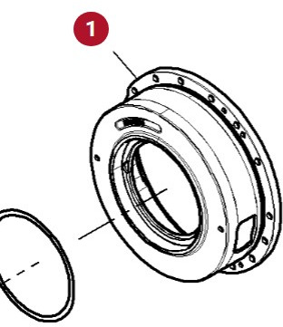 Fendt Vario 1038 1042 1046 1050 GEN 3 Pokrywa Łożyska Przedniej Osi F530300190010 - Vorderachse für Landmaschine: das Bild 1 Fendt Vario 1038 1042 1046 1050 GEN 3 Pokrywa Łożyska Przedniej Osi F530300190010 - Vorderachse für Landmaschine: das Bild 1