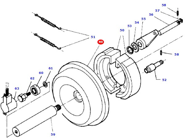 Massey Fergusson MF 30 32 - bęben hamulcowy D46100662 - Bremstrommel für Landmaschine: das Bild 1 Massey Fergusson MF 30 32 - bęben hamulcowy D46100662 - Bremstrommel für Landmaschine: das Bild 1