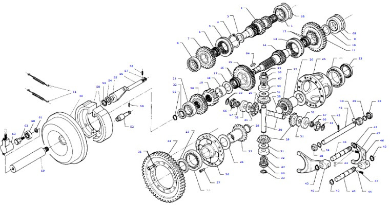 Massey Fergusson MF 30 32 - wałek zębaty skrzyni biegów D46143500 - Getriebe und Teile für Landmaschine: das Bild 1 Massey Fergusson MF 30 32 - wałek zębaty skrzyni biegów D46143500 - Getriebe und Teile für Landmaschine: das Bild 1