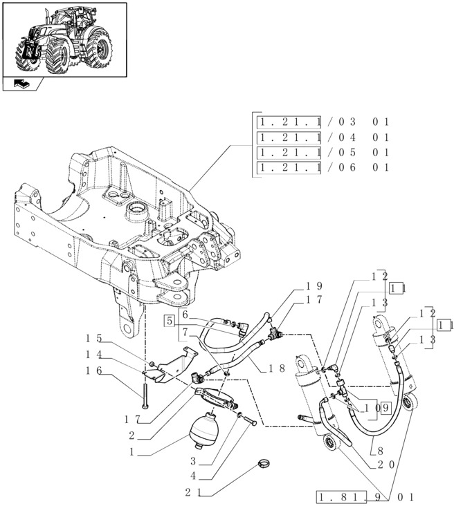 New Holland T6010 Złączka hydrauliczna 87731105 - Hydraulik für Landmaschine: das Bild 1 New Holland T6010 Złączka hydrauliczna 87731105 - Hydraulik für Landmaschine: das Bild 1