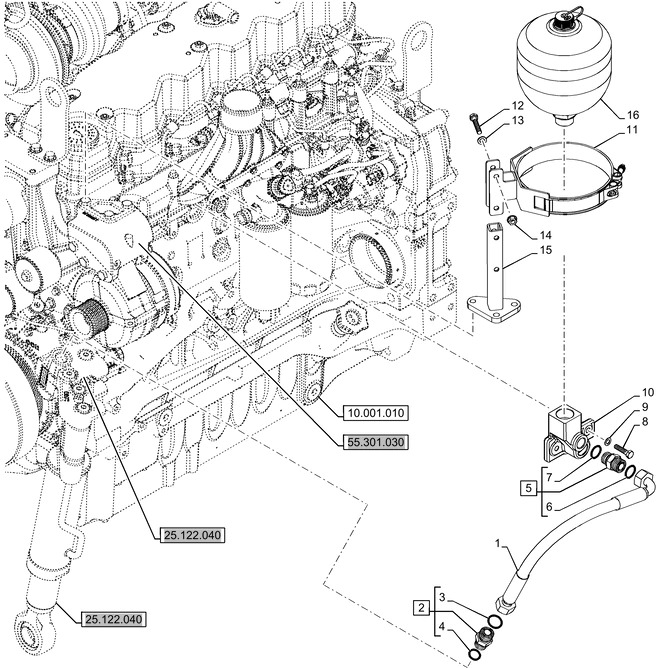 New Holland T6070 Hydroakumulator 47388775 - Hydraulik für Landmaschine: das Bild 1 New Holland T6070 Hydroakumulator 47388775 - Hydraulik für Landmaschine: das Bild 1