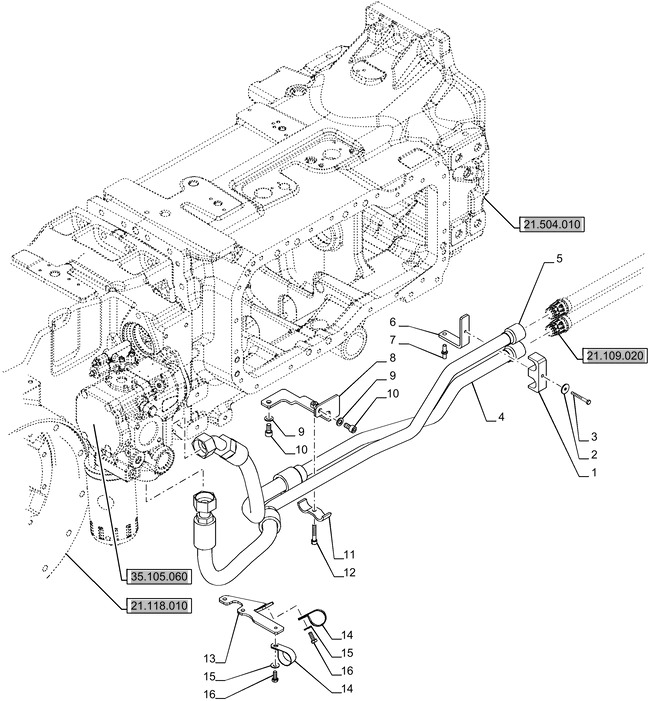 New Holland T6070 Rurka hydrauliczna 48094217 - Hydraulik für Landmaschine: das Bild 1 New Holland T6070 Rurka hydrauliczna 48094217 - Hydraulik für Landmaschine: das Bild 1