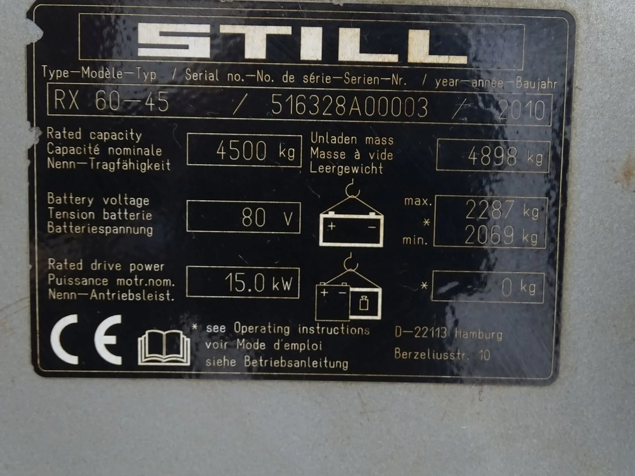 STILL RX60-45 - Elektrostapler: das Bild 2 STILL RX60-45 - Elektrostapler: das Bild 2