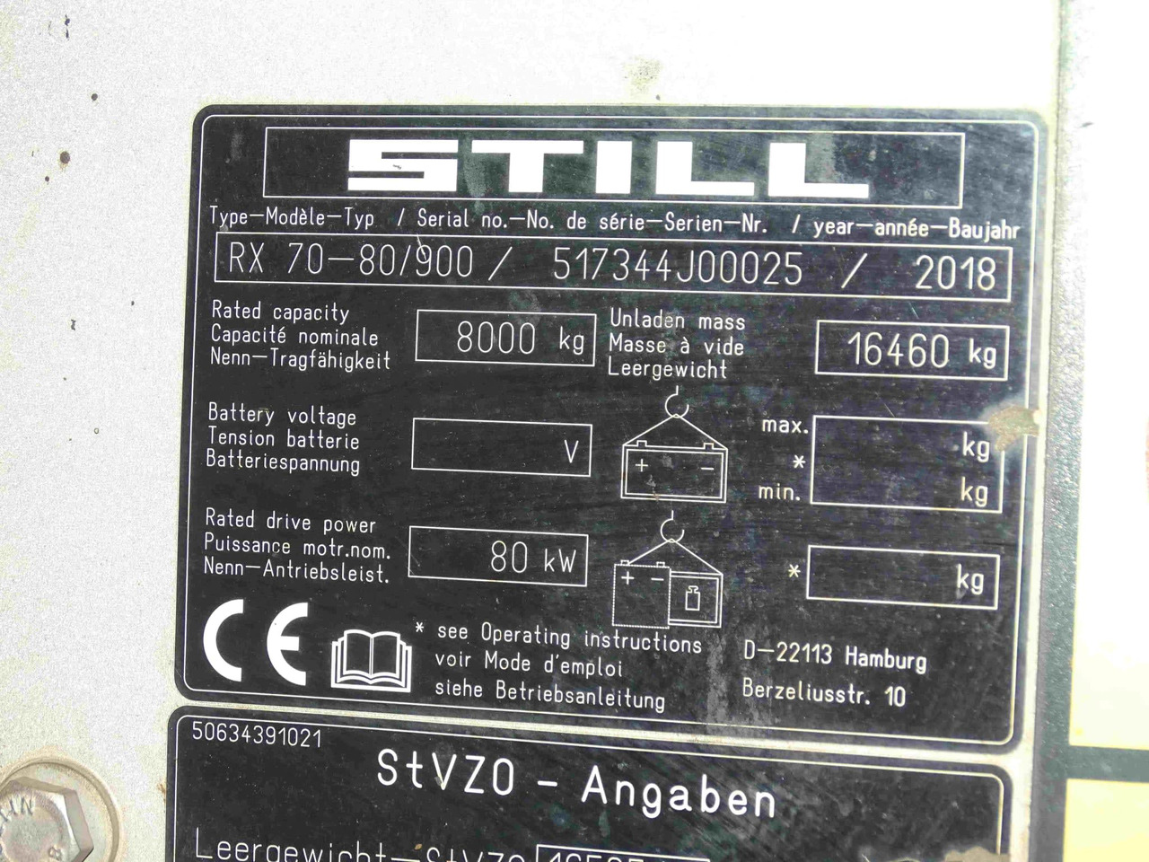 STILL RX70-80/900 - Dieselstapler: das Bild 2 STILL RX70-80/900 - Dieselstapler: das Bild 2