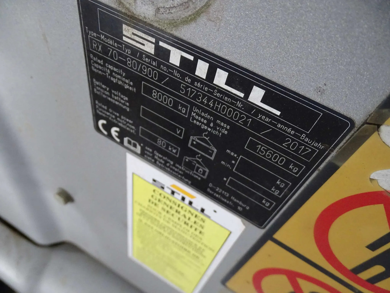 STILL RX70-80/900 - Dieselstapler: das Bild 2 STILL RX70-80/900 - Dieselstapler: das Bild 2