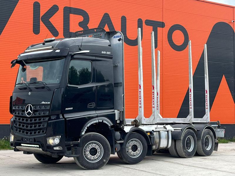 Mercedes-Benz Arocs 3263 8x4 FULL STEEL - Holztransporter, Autokran: das Bild 1 Mercedes-Benz Arocs 3263 8x4 FULL STEEL - Holztransporter, Autokran: das Bild 1