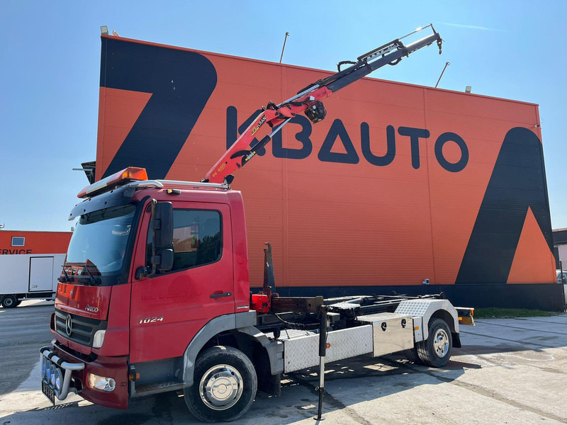 Mercedes-Benz Atego 1024 4x2 PK4100 + WINCH / HOOK LIFT L=3900 mm - Abrollkipper, Autokran: das Bild 1 Mercedes-Benz Atego 1024 4x2 PK4100 + WINCH / HOOK LIFT L=3900 mm - Abrollkipper, Autokran: das Bild 1