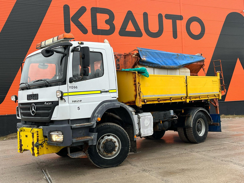Mercedes-Benz Axor 1824 4x4 POSSIBLE TO BUY WITH SPREADER & FRONT PLOW - Kipper: das Bild 1 Mercedes-Benz Axor 1824 4x4 POSSIBLE TO BUY WITH SPREADER & FRONT PLOW - Kipper: das Bild 1