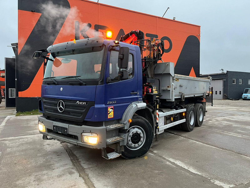 Mercedes-Benz Axor 2633 6x4 FASSI F110AK22 / BOX L=5040 mm - Kipper, Autokran: das Bild 2 Mercedes-Benz Axor 2633 6x4 FASSI F110AK22 / BOX L=5040 mm - Kipper, Autokran: das Bild 2