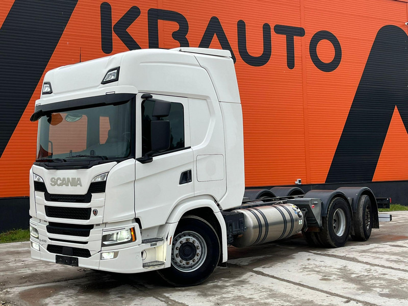 Scania G 410 6x2*4 LNG / RETARDER / CHASSIS L=6514 mm - Fahrgestell LKW: das Bild 1 Scania G 410 6x2*4 LNG / RETARDER / CHASSIS L=6514 mm - Fahrgestell LKW: das Bild 1